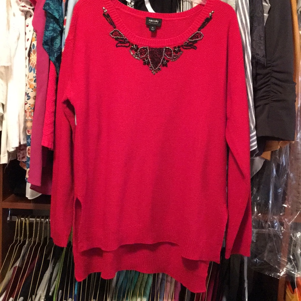 Nicole Red Sweater